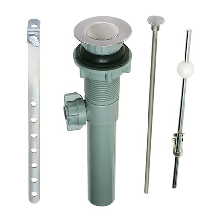 Plumb Pak Plumb Pak 1-1/4 in. D Brushed Nickel Plastic Pop-Up Lavatory Drain PP820-70DSBN